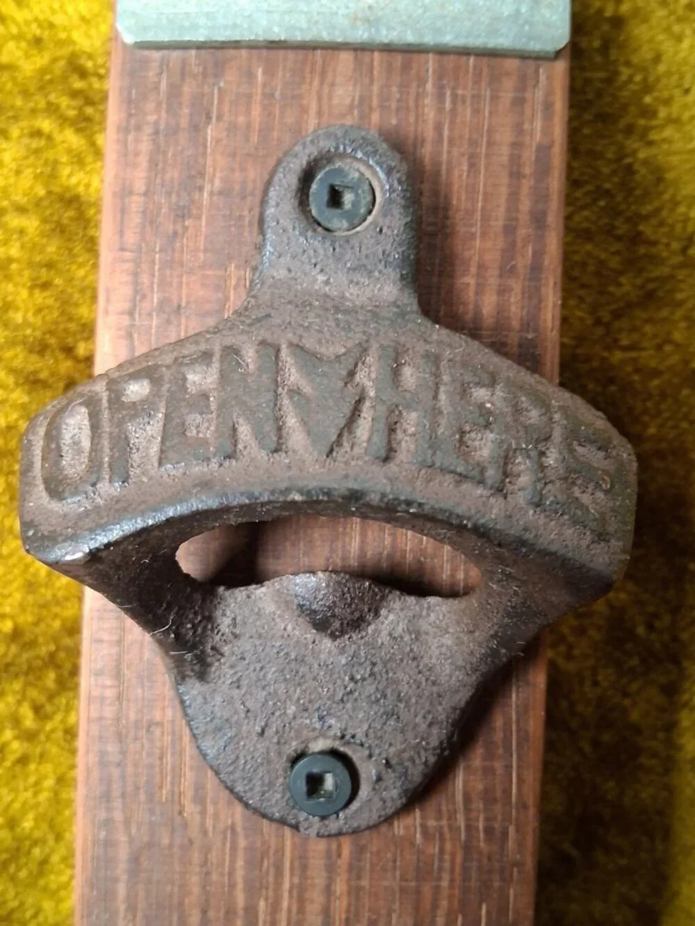Handmade Wine Barrel Wood Bottle Opener Rustic Barware Bar Restaurant Mancave